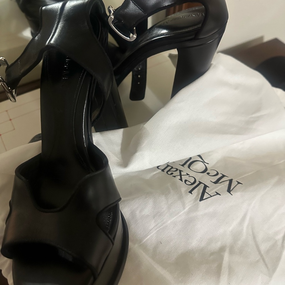 Alexander McQueen Black Stiletto Heels